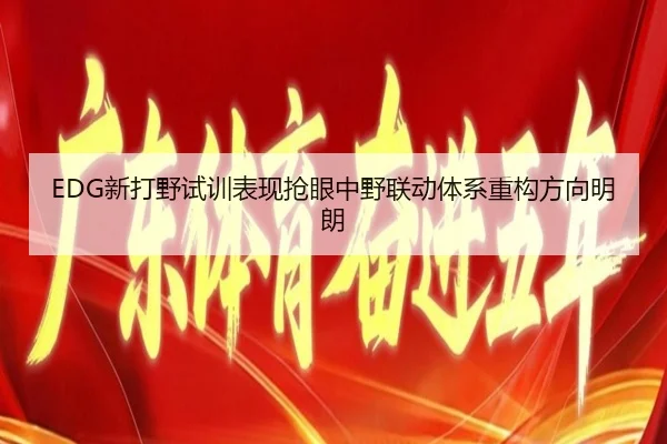 EDG新打野试训表现抢眼中野联动体系重构方向明朗